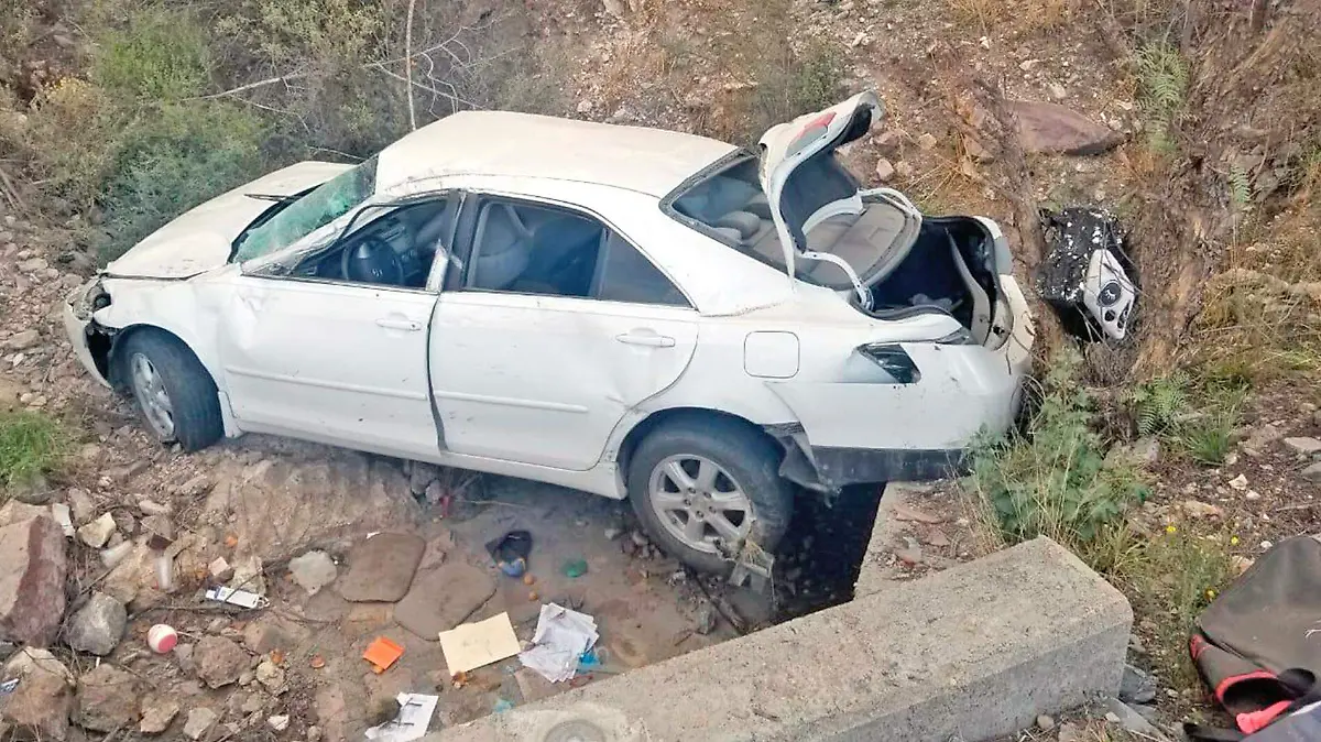 accidente vial volcadura